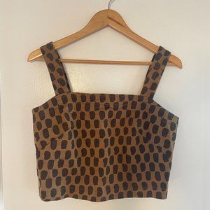 Everlane Cropped Button Back Tank